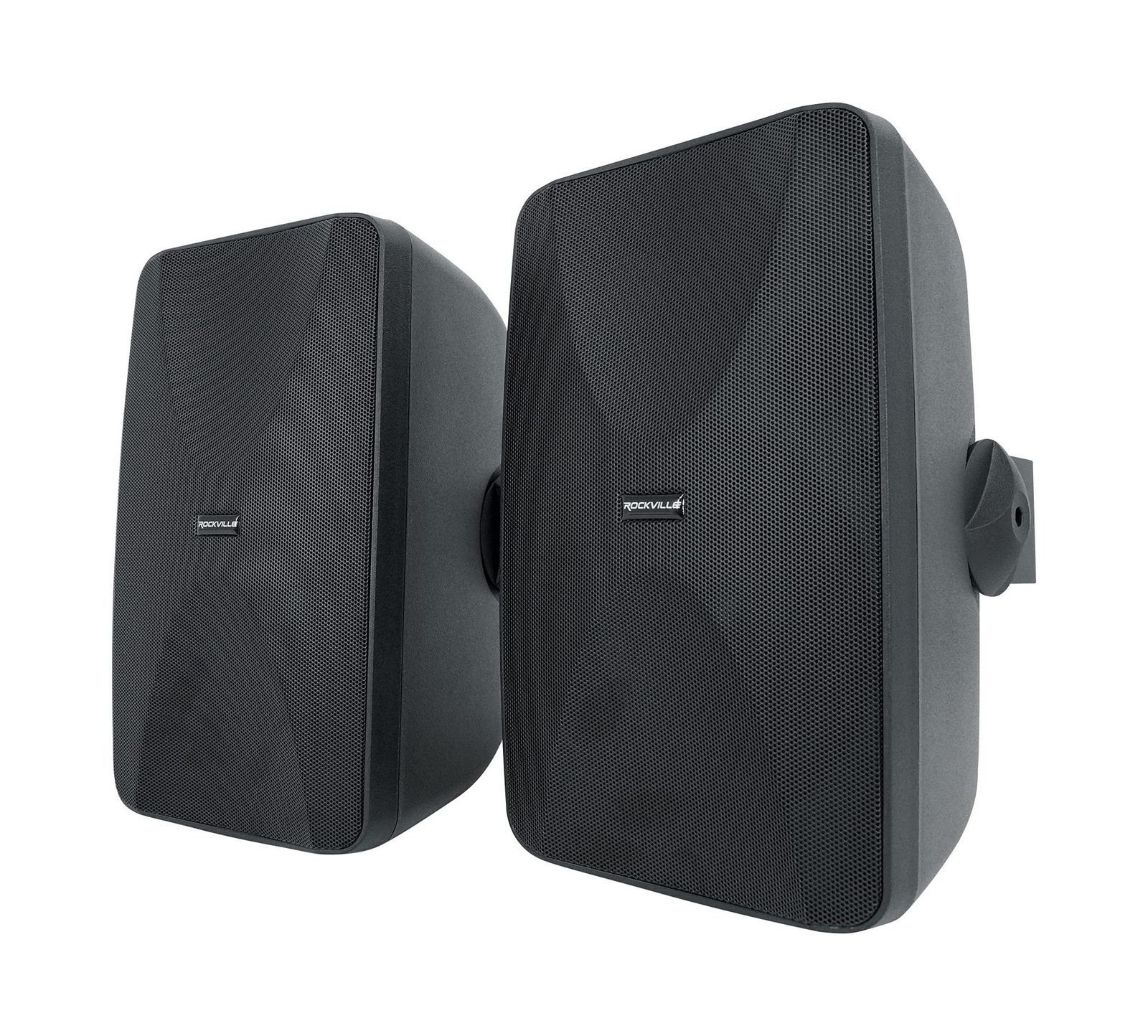 Rockville 2 WET-6525B 6.5" 70V Commercial Indoor/Outdoor Wall Speakers in Black