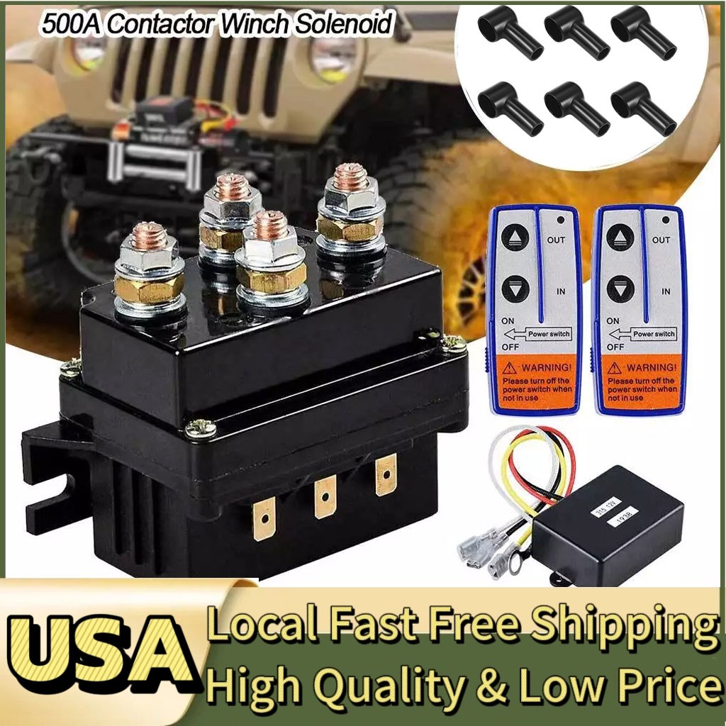 12V 500A Winch Solenoid Relay Controller Contactor 12000 LBS For Warn Badlands~