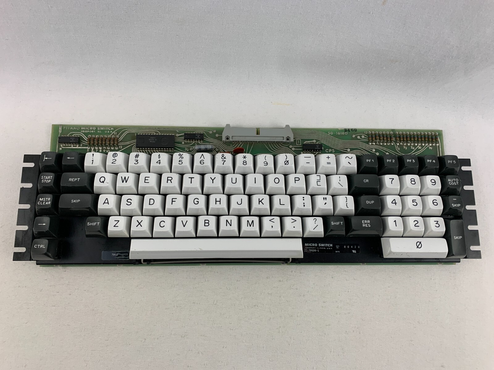 Vintage Micro Switch SD-16160/ 79SD6-1 Stepped Hall Effect Keyboard Complete