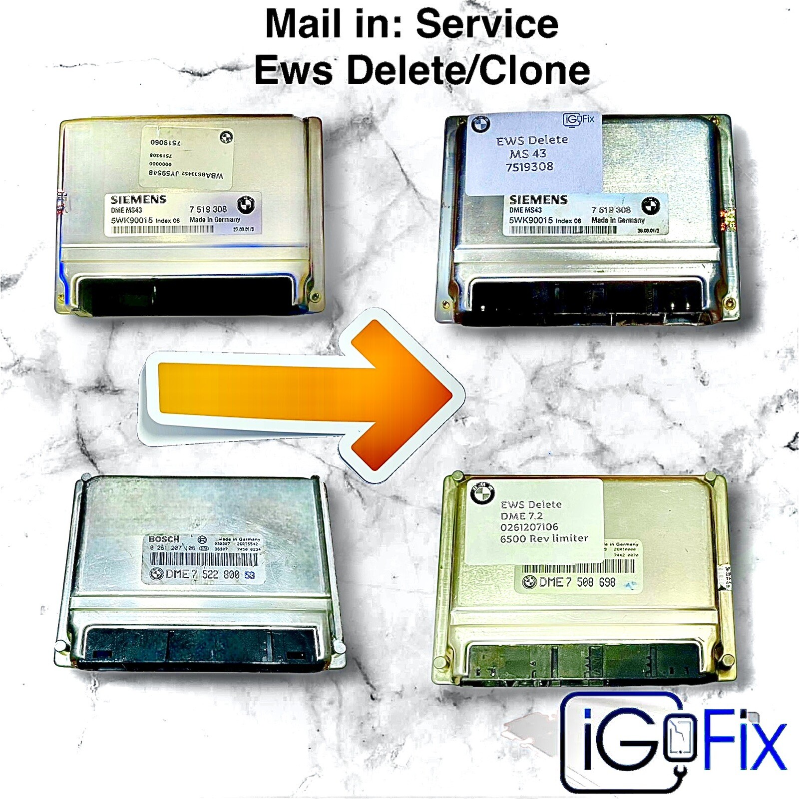 E39 E38 E46 Cloning EWS Delete Mail In Service