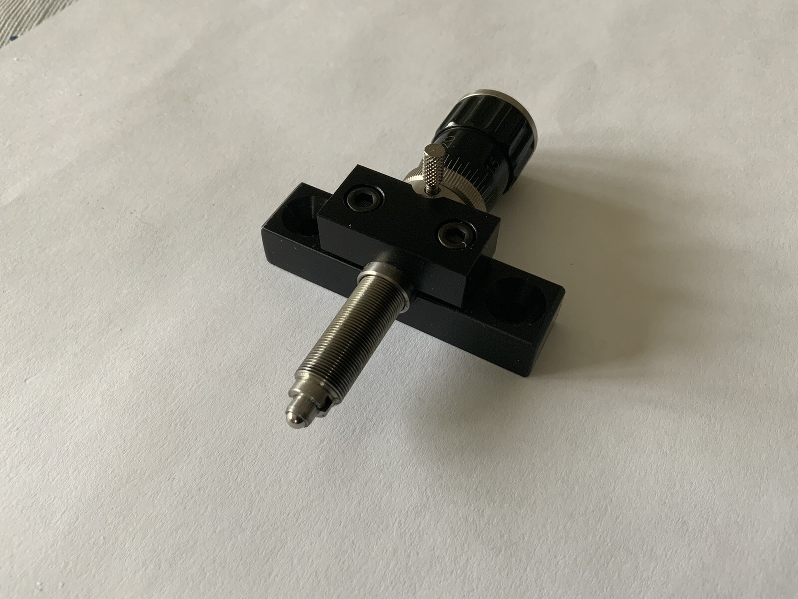 Single Axis Precision Micro Position Unit With Mounting Block