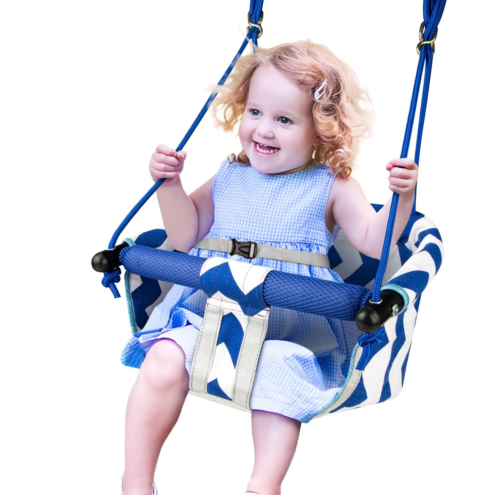 Toddler Swing – Comfy Baby Swing Outdoor Indoor Kids Swing Seat for Backyard ...