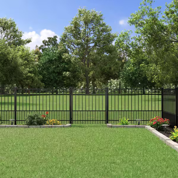 Striaght Aluminum Black Gate 3'W x 4'H $336.40