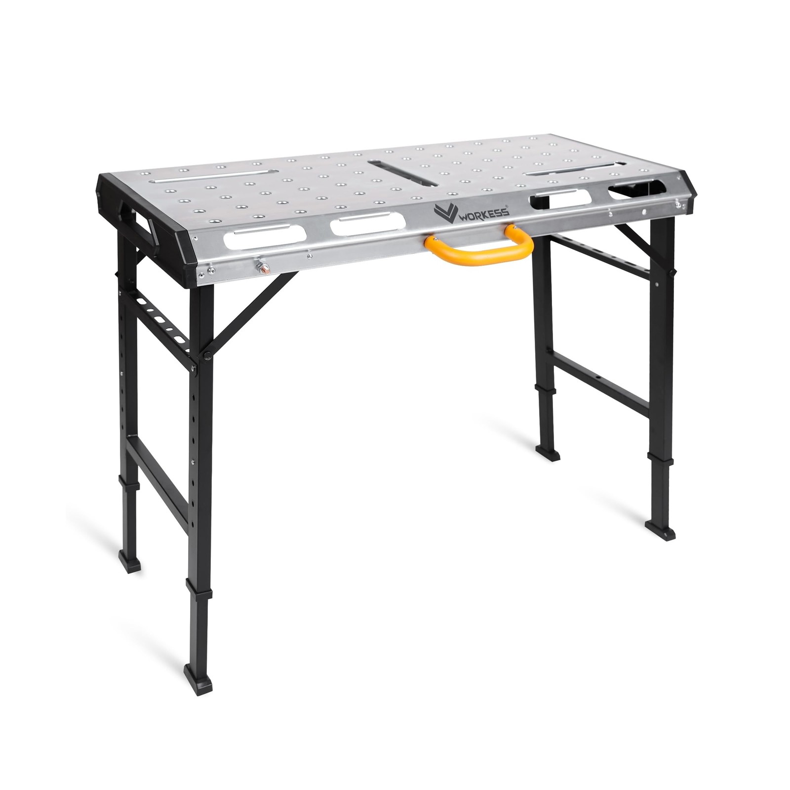 WORKESS Metal Welding Table Folding 1000 lbs Load Capacity Heavy Duty Steel C...