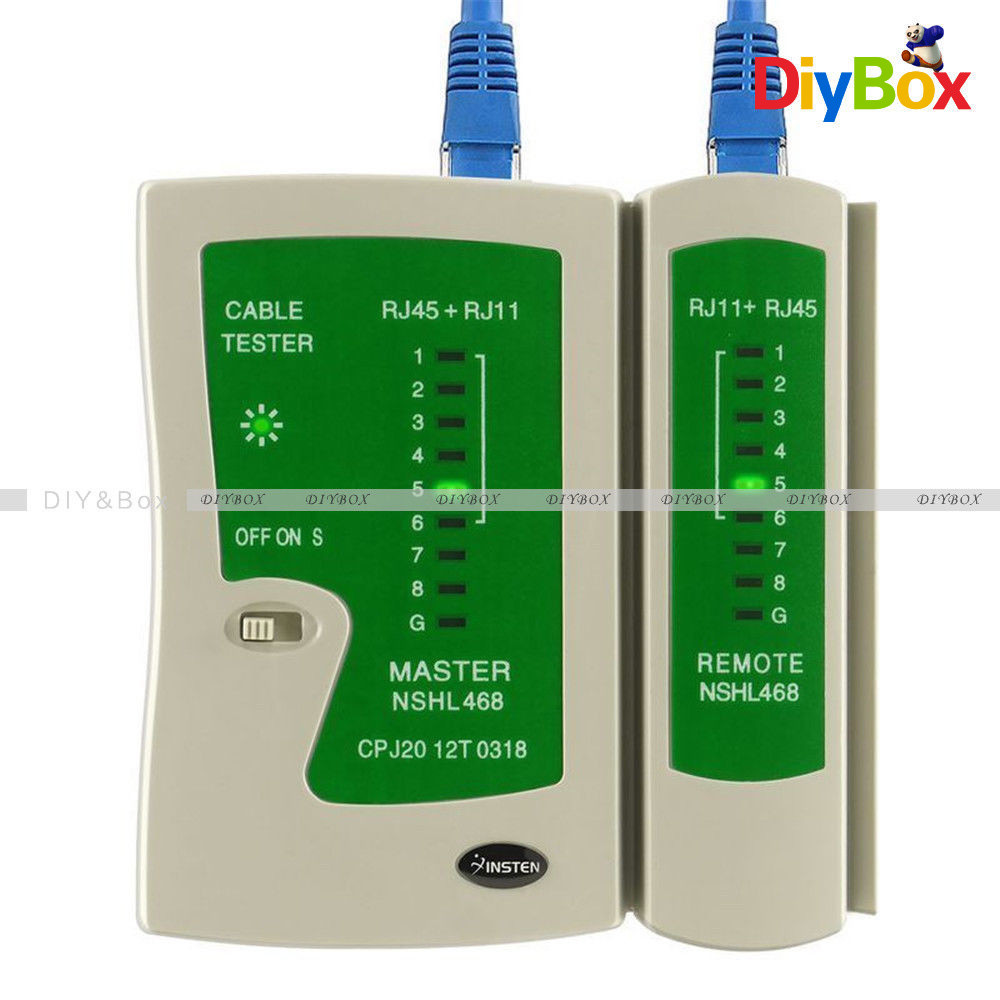 Professional RJ45 RJ11 Cat5e Cat6 Super Network Lan Cable Tester Test Tool
