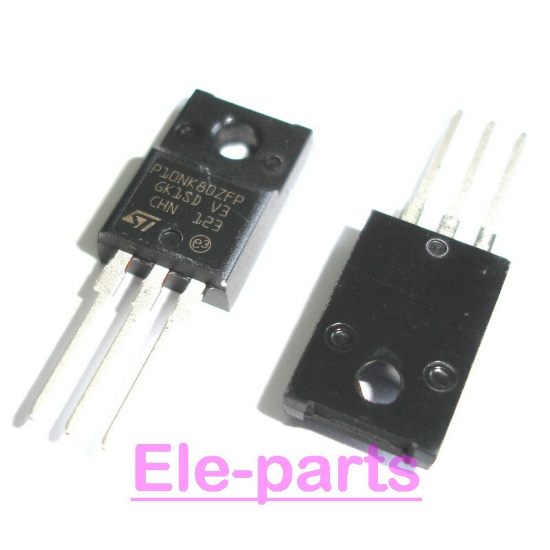 10PCS STP10NK80ZFP TO-220F STP10NK80Z P10NK80Z STP10NK80 Power Mosfet Transistor