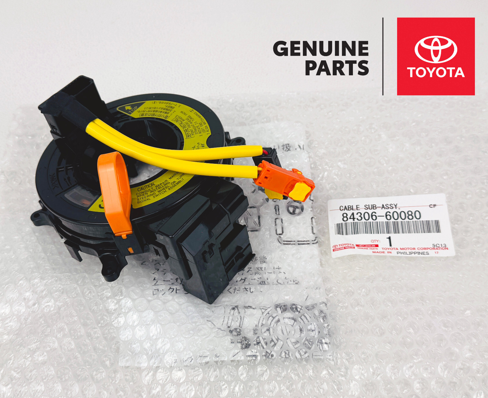 84306-60080 Genuine OEM Spiral Cable for Toyota 4Runner Land Cruiser FJ GX470