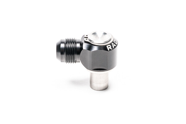 Radium Engineering for KA24DE Valve Cover Intake 10AN Male Press-Fit Fitting