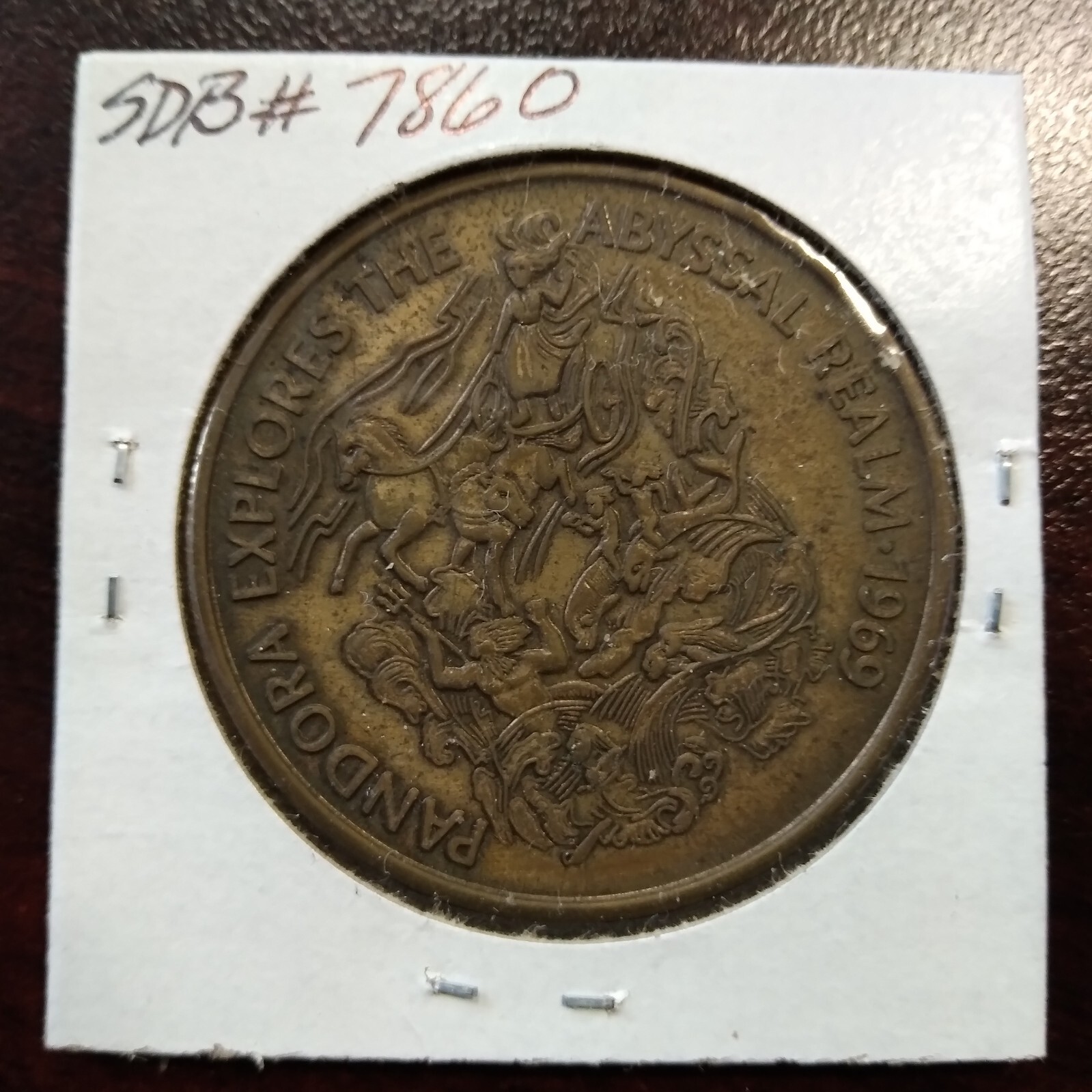 1969 Pandora Antique Bronze Doubloon - Mardi Gras