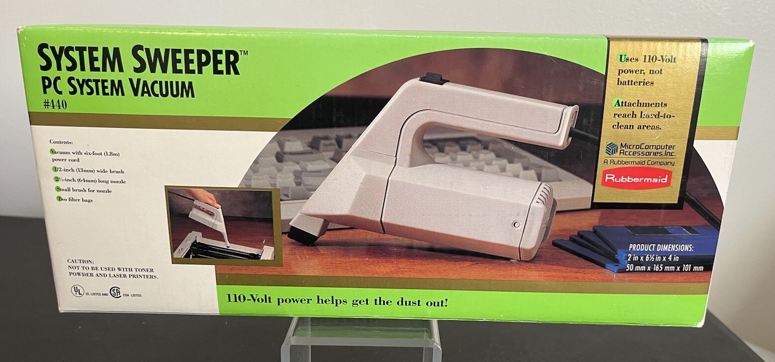 Vintage 1988 PC System Vacuum Sweeper #440 Micro Computer Acc. New!