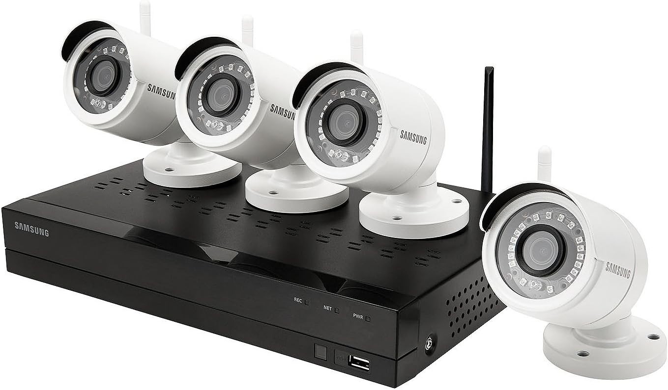 Samsung Wisenet SNK-B73040 (1TB NVR + 4 SNC-79440 Cameras) - Brown Box