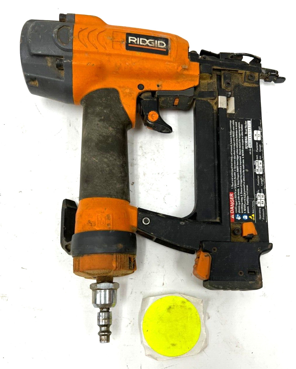 RIDGID R213BNA 18-GAUGE 2-1/8" BRAD NAILER 105 MAGAZINE CAPACITY