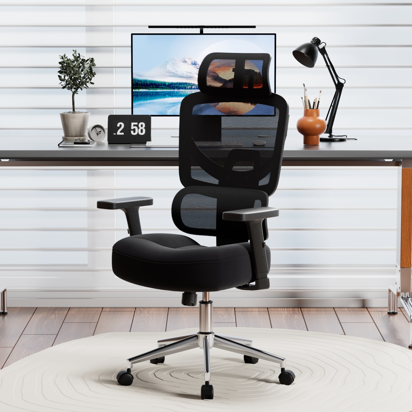 Ergonomic High Back Home Office Computer Desk Chair Mesh Rolling Work Task Chair