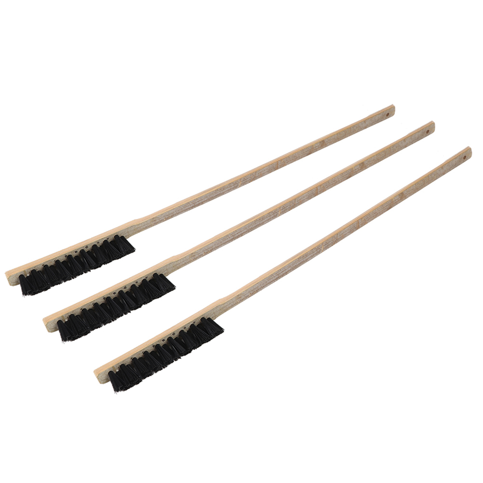 3PCS Wooden  Long Handle Birds Cage Cleaning Brush for Parrots Necessary