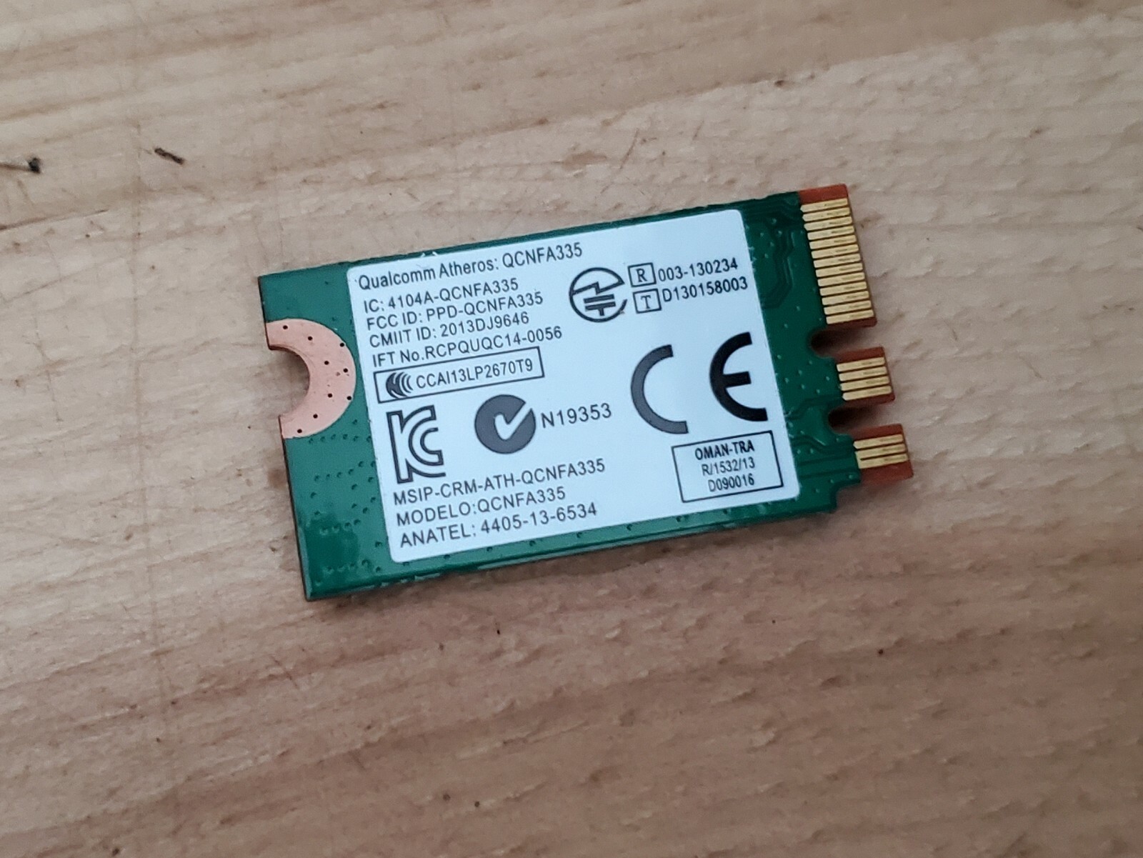 Qualcomm Atheros QCNFA335 Wireless Bluetooth 4.0 WIFI WLAN CARD