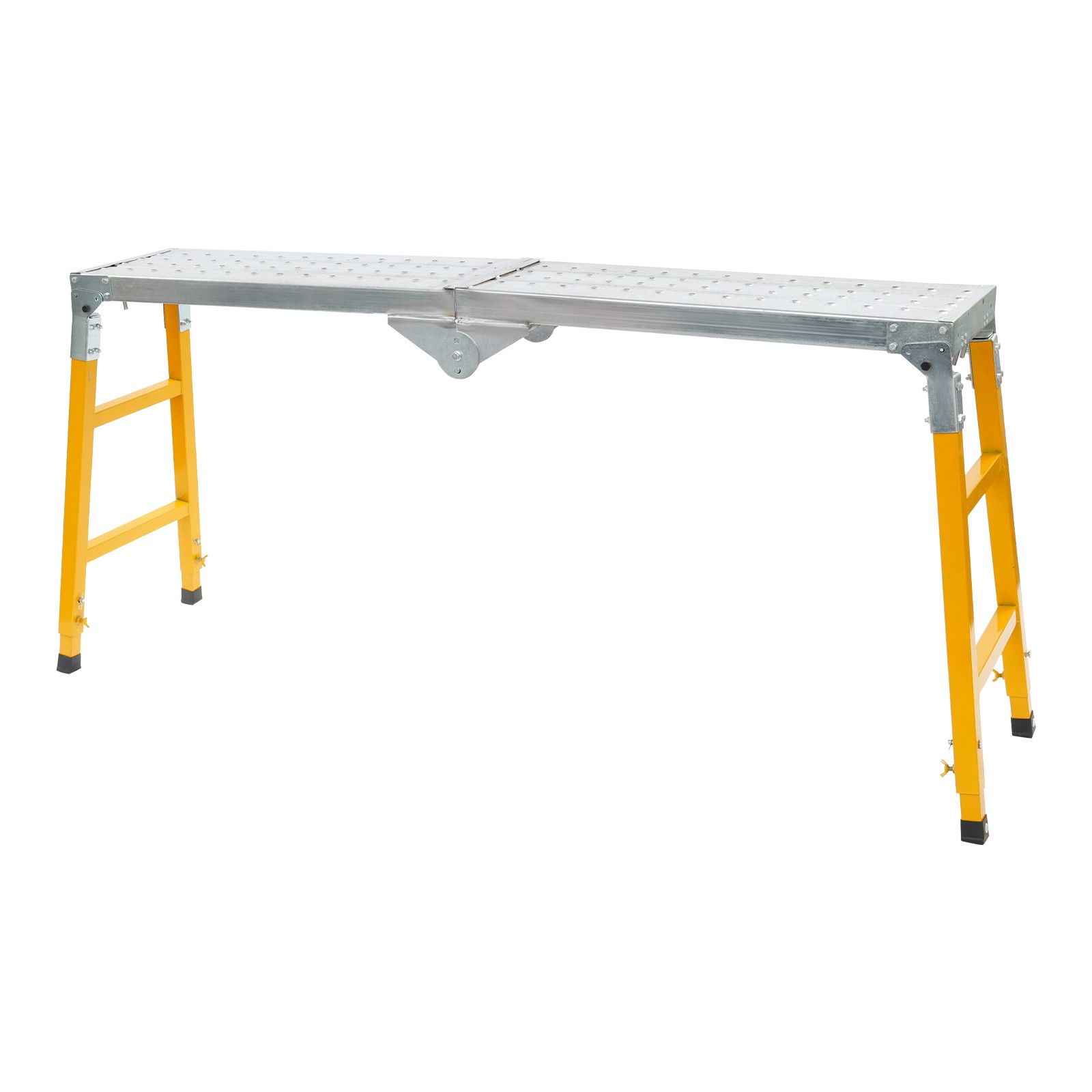 Adjustable Work Platform with Folding Legs, Folding Work Platform for Workshop
