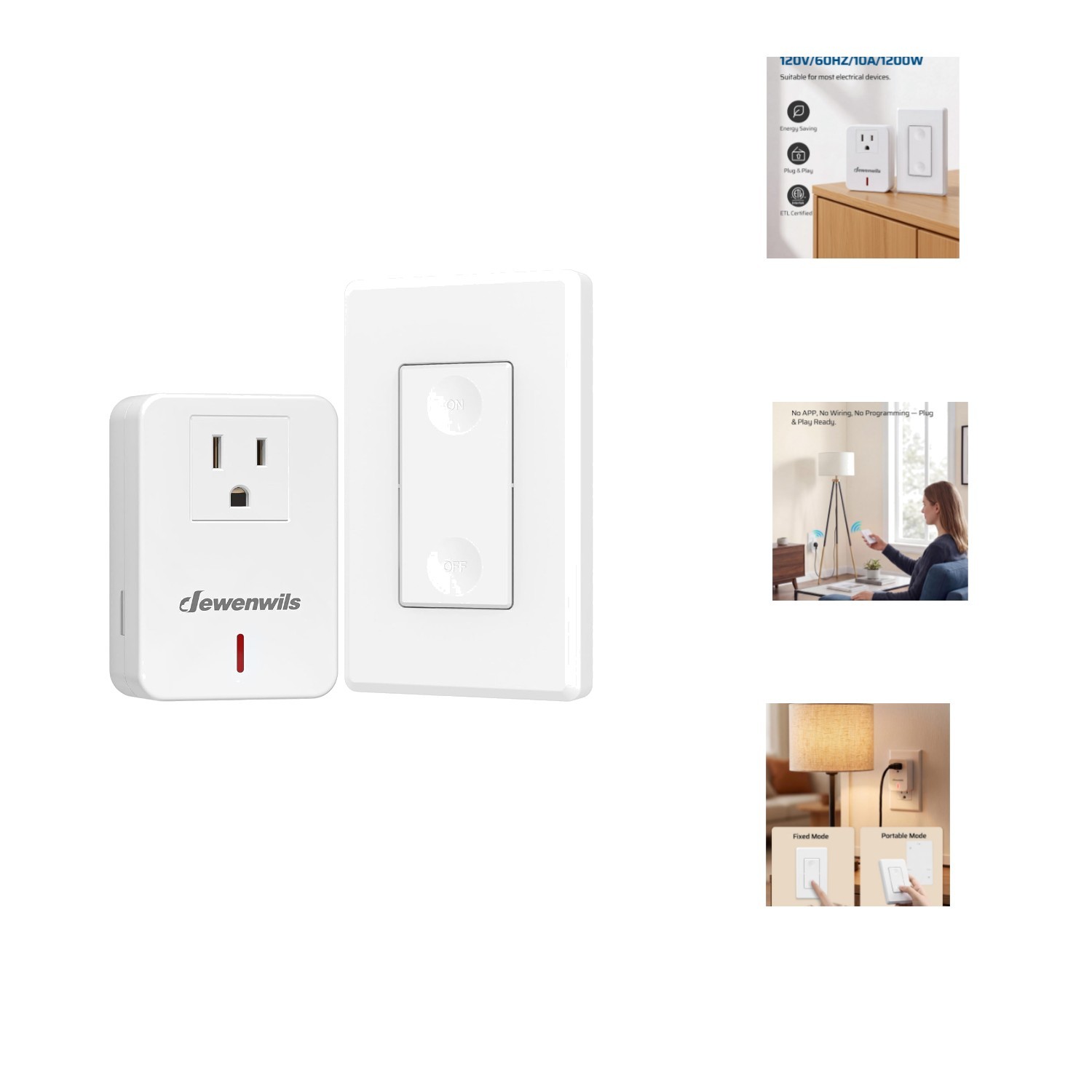 Wireless Remote Control Wall Switch - Effortless Power for Home Appliances