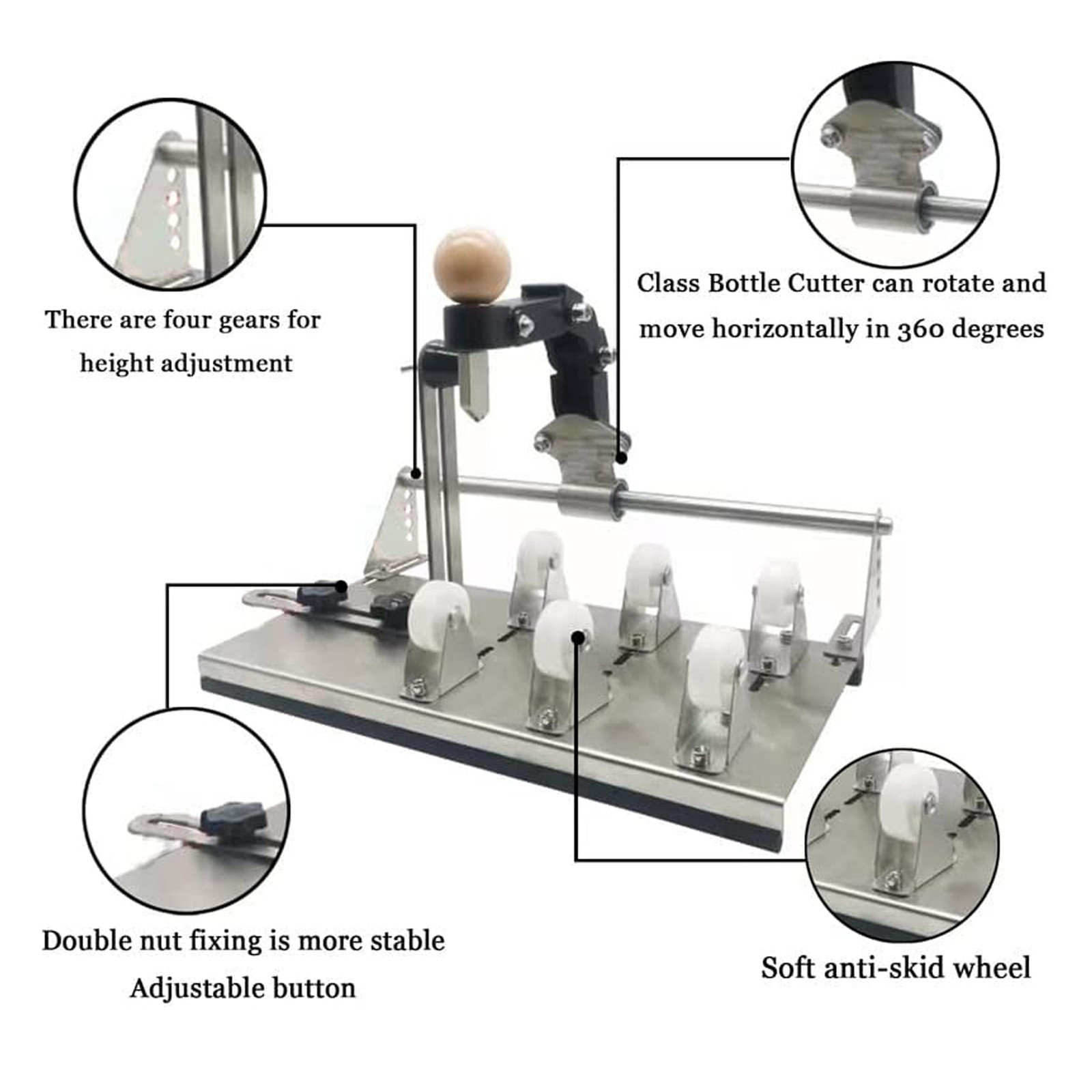 Glass Bottle Cutter Upgraded Wine Cutting Tool Machine For Bottle Cutting Part