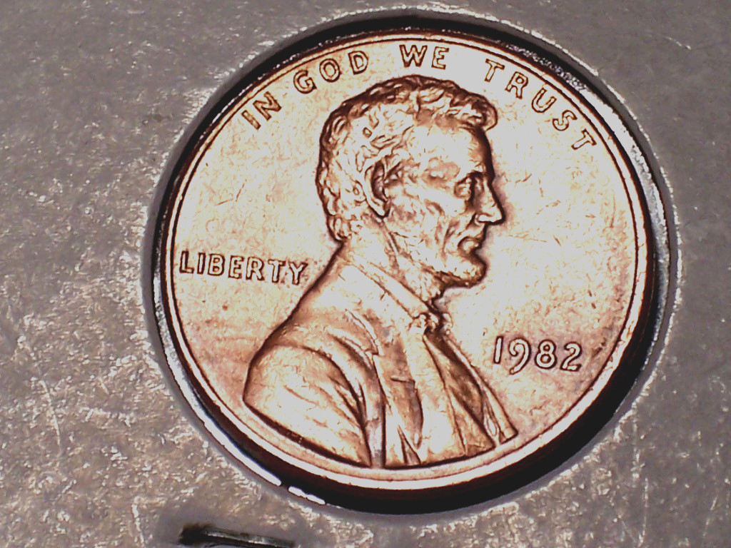 1982-P   @  Circulated"  Small Date *Copper* Lincoln Mem. Penny.!!