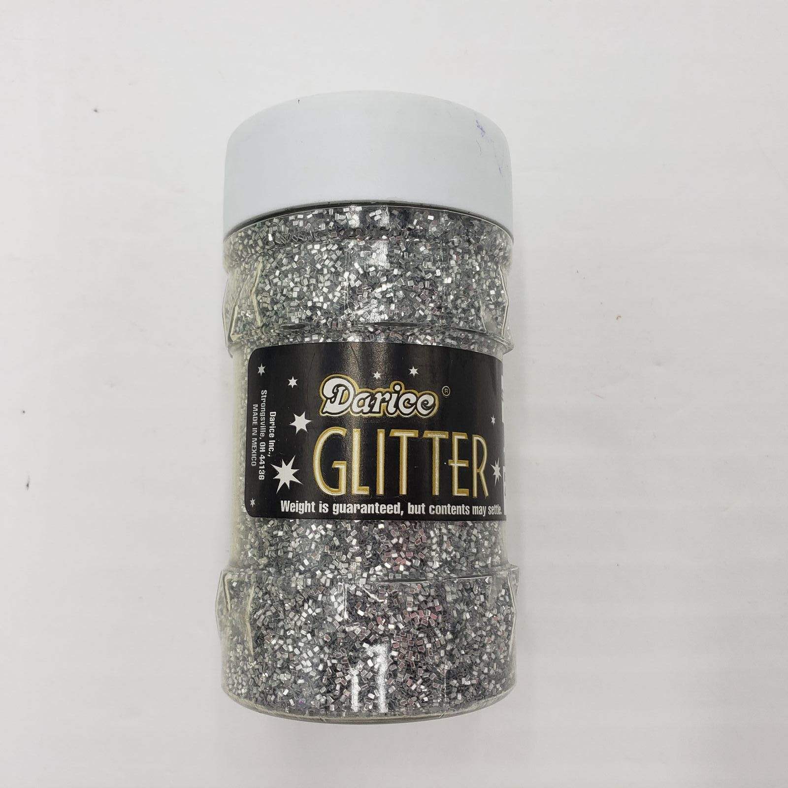 Darice Glitter Silver 4 oz. Craft and Decorating Glitter 1146-42