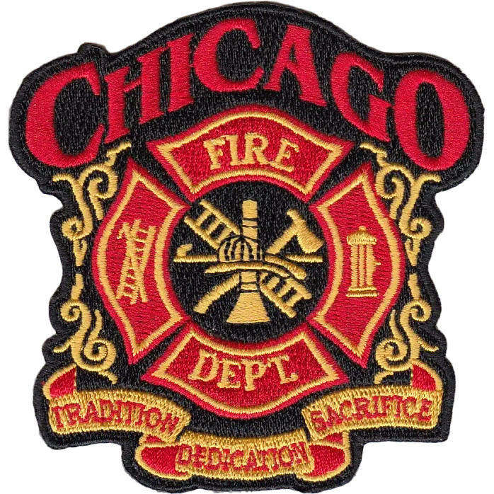 CHICAGO FIRE DEPARTMENT CREST PATCH