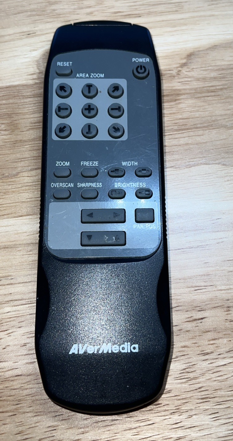 AverMedia Remote Control For AVerKey 3 Plus PC / MAC to TV Converter.