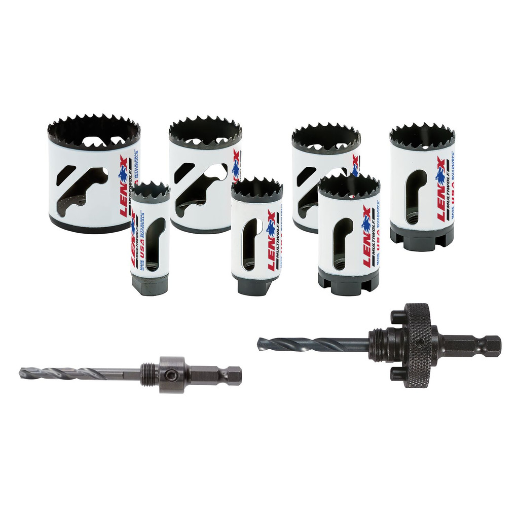 LENOX Bi-Metal Speed Slot Hole Saw Set, 9 Piece Kit (700G) - 30807700G