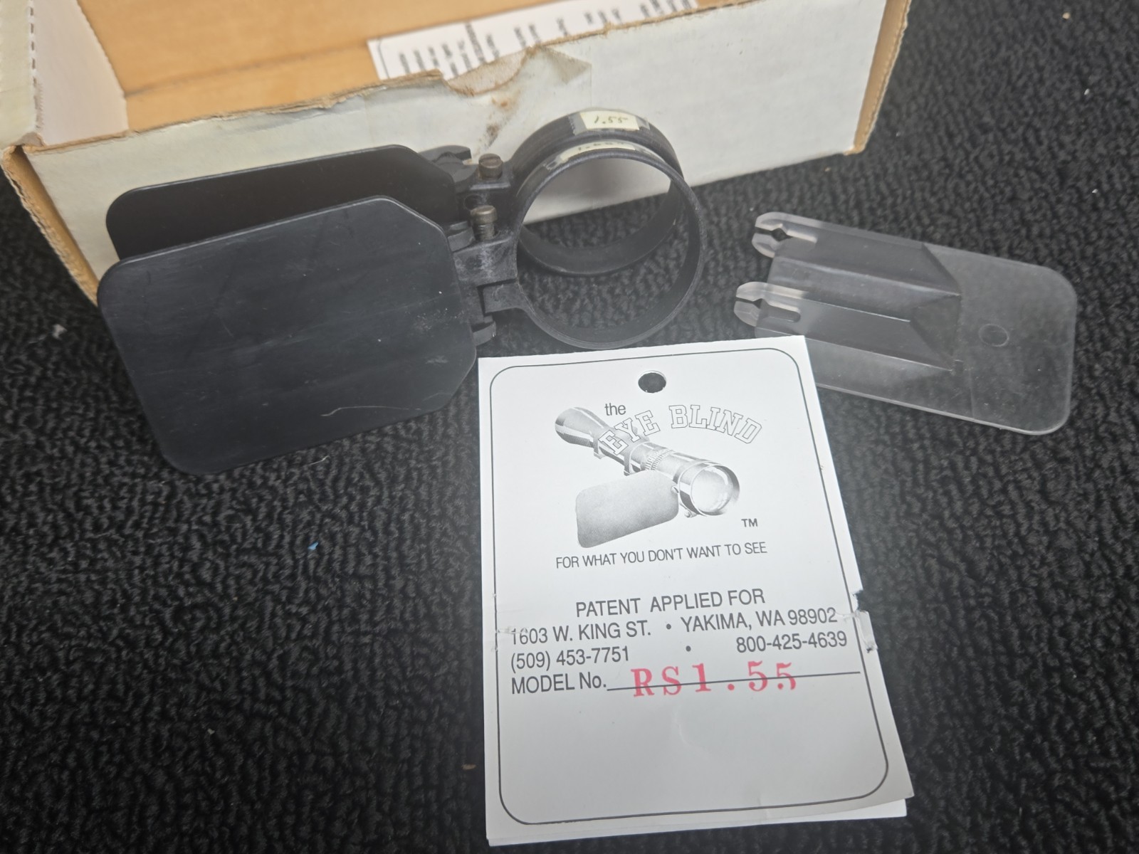 F Class Benchrest Rifle Scope Ocular THE EYE BLIND Cover Eyepiece 1.55 And 1.68