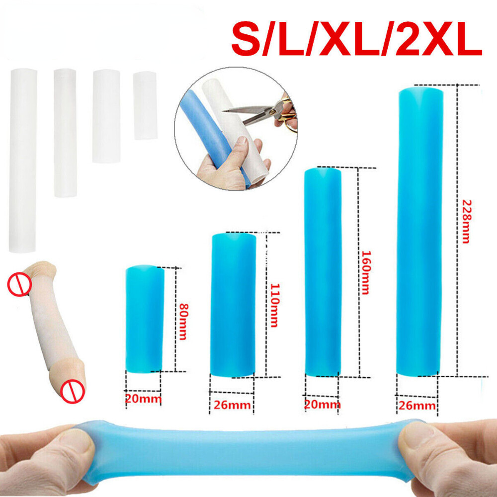 Male-Soft-Penis Extender Stretcher Max Vacuum Enhancer Enlarger Silicone Sleeve