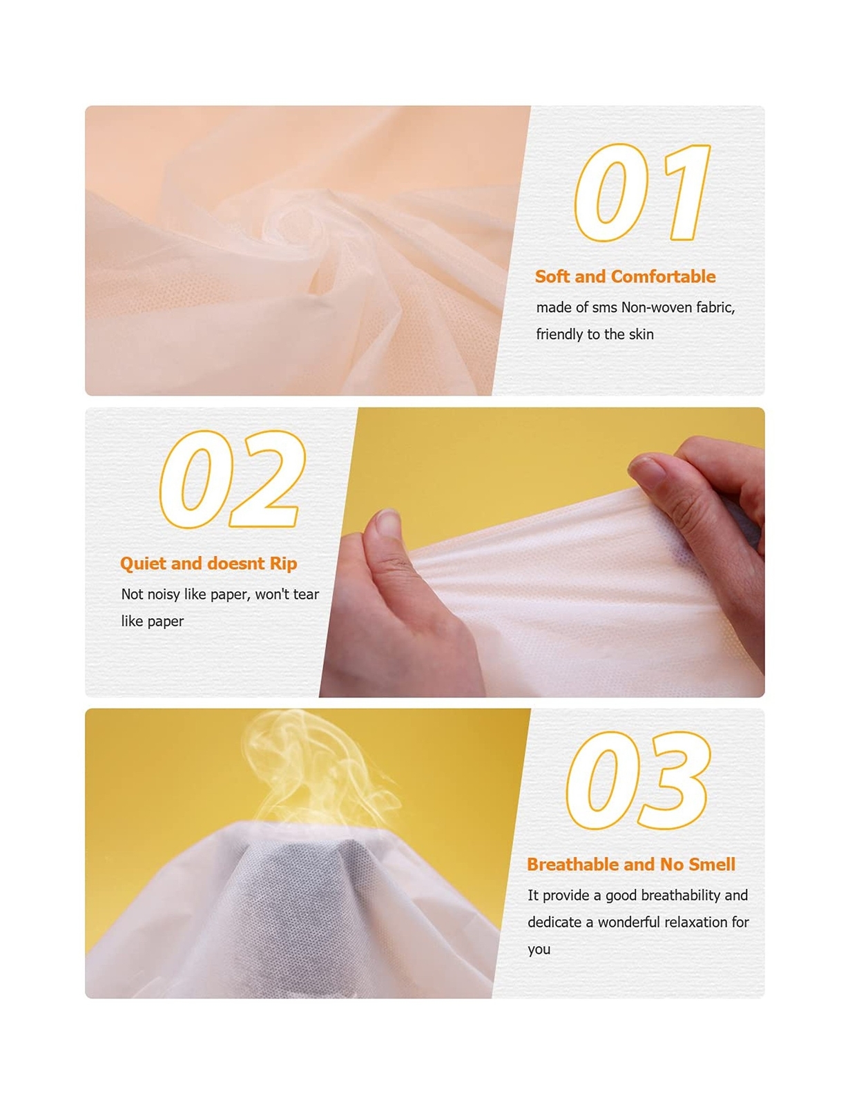 Bozikey 100PCS Massage Table Sheets, Disposable Bed Sheets for Massage Table,...