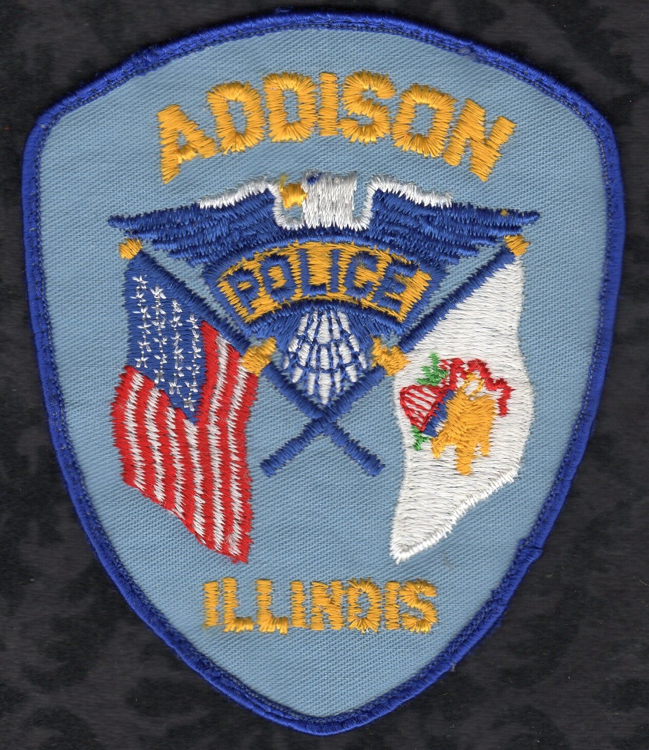 Addison Illinois  Police Shoulder Patch   VAR #2