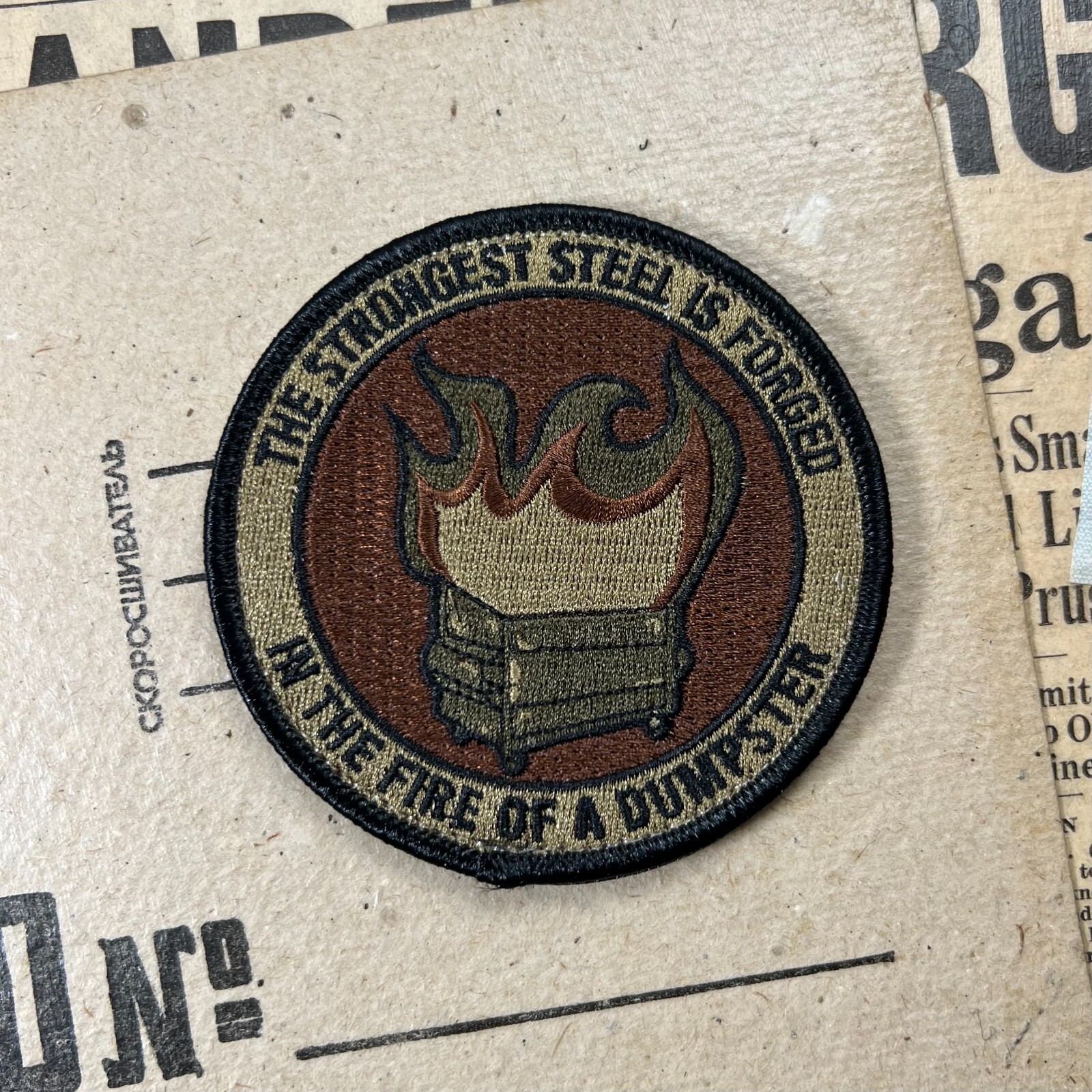 Dumpster Fire Morale Patch | OCP Embroidered