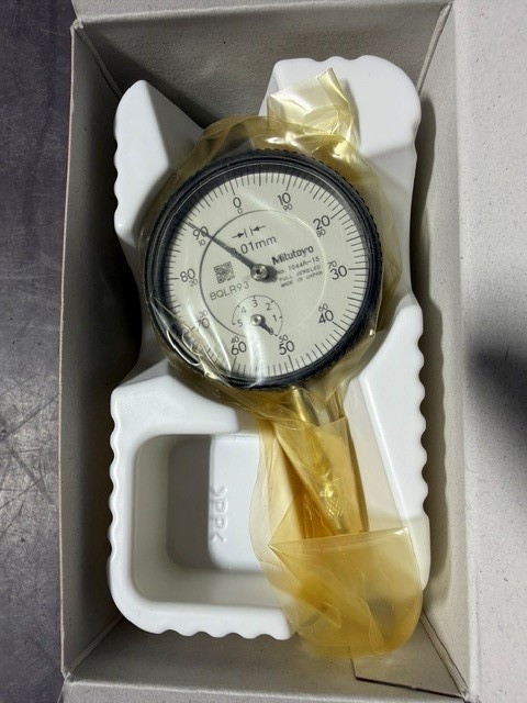 Mitutoyo 1044A-15 Dial Indicator Lug Back Low Force Compact 5mm - New