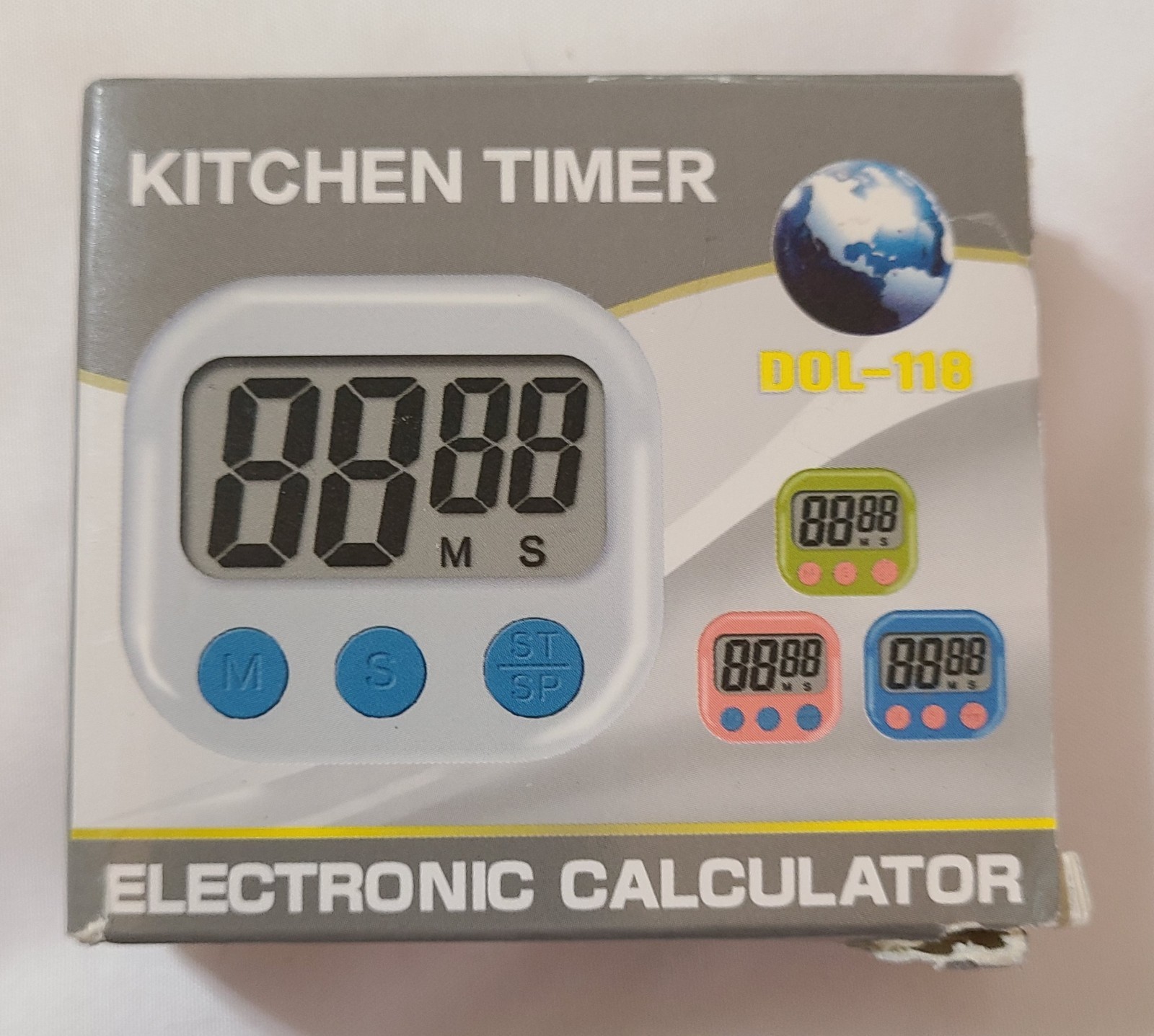 Kitchen Timer Magnetic Digital Lg Display Electronic Calculator Ownland DOL-118