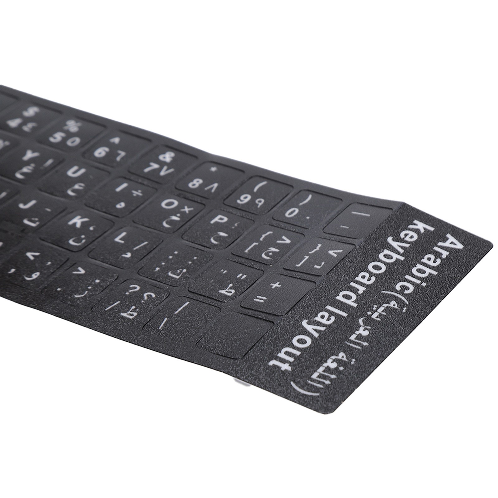 Hot Arabic Keyboard Sticker Waterproof White Letters Notebook Desktop PC