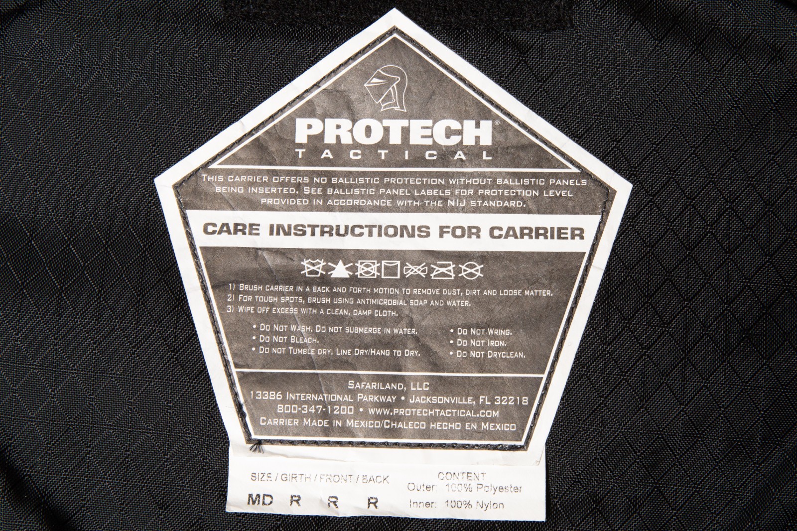 Protech Tactical Rack Armor Carrier Green Medium