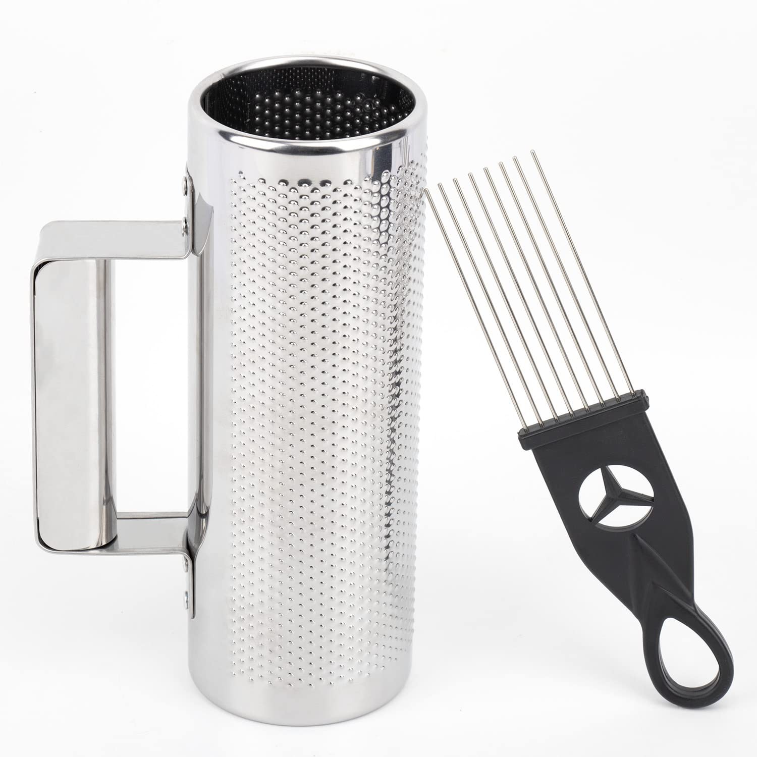 Metal Guiro Stainless Steel Hand Percussion Musical Instruments with Scraper ...