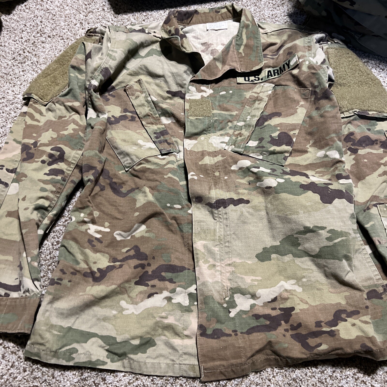 OCP Multicam Camouflage Army Combat Coat Jacket Small Long