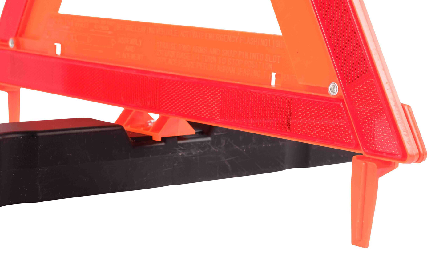 (2 Pack) Warning Triangle 17" Sides DOT Approved (Collapsible, Set of 3 pcs)