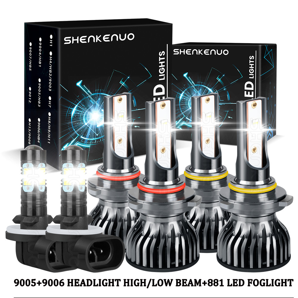 For Chevy Camaro 1998-2001 2002 LED Headlight Hi /Lo + Fog Lights Bulbs Kit