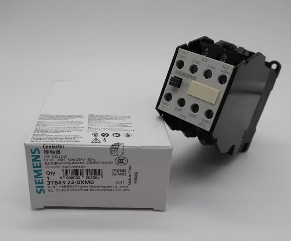 1PC NEW SIEMENS Contactor 3TB4322-0XM0 3TB43 22-0XM0 22A 2NO2NC AC220V #LL