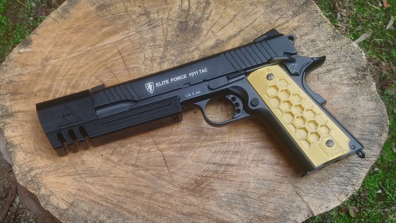 TriForce Match Weight Tomb Raider Compensator for 1911 Airsoft GBB Pistol