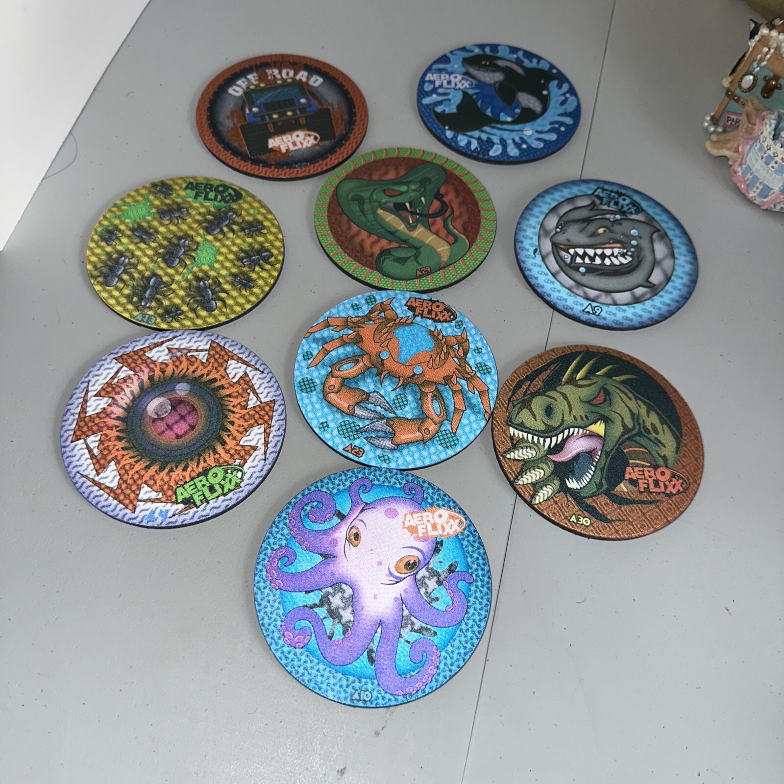 Lot Of 9 Aero Flixx Disks 3D  Soft Foam