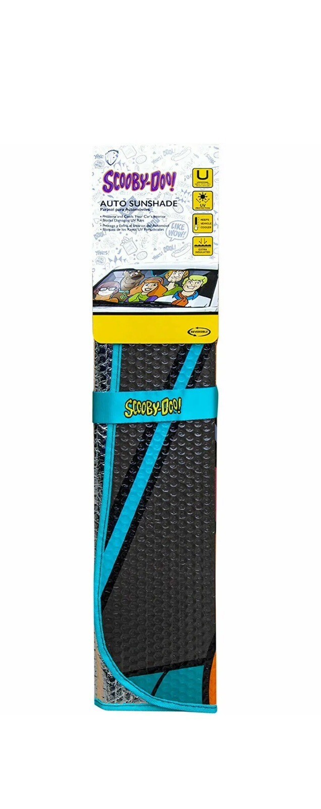 Warner Bros Scooby Doo Group Accordion Sun Shade 58" x 27" Best Gift Universal