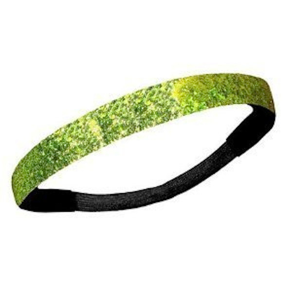 NEW! Lime Green Glitter Headband Glittery Sport Running Softball Basketball