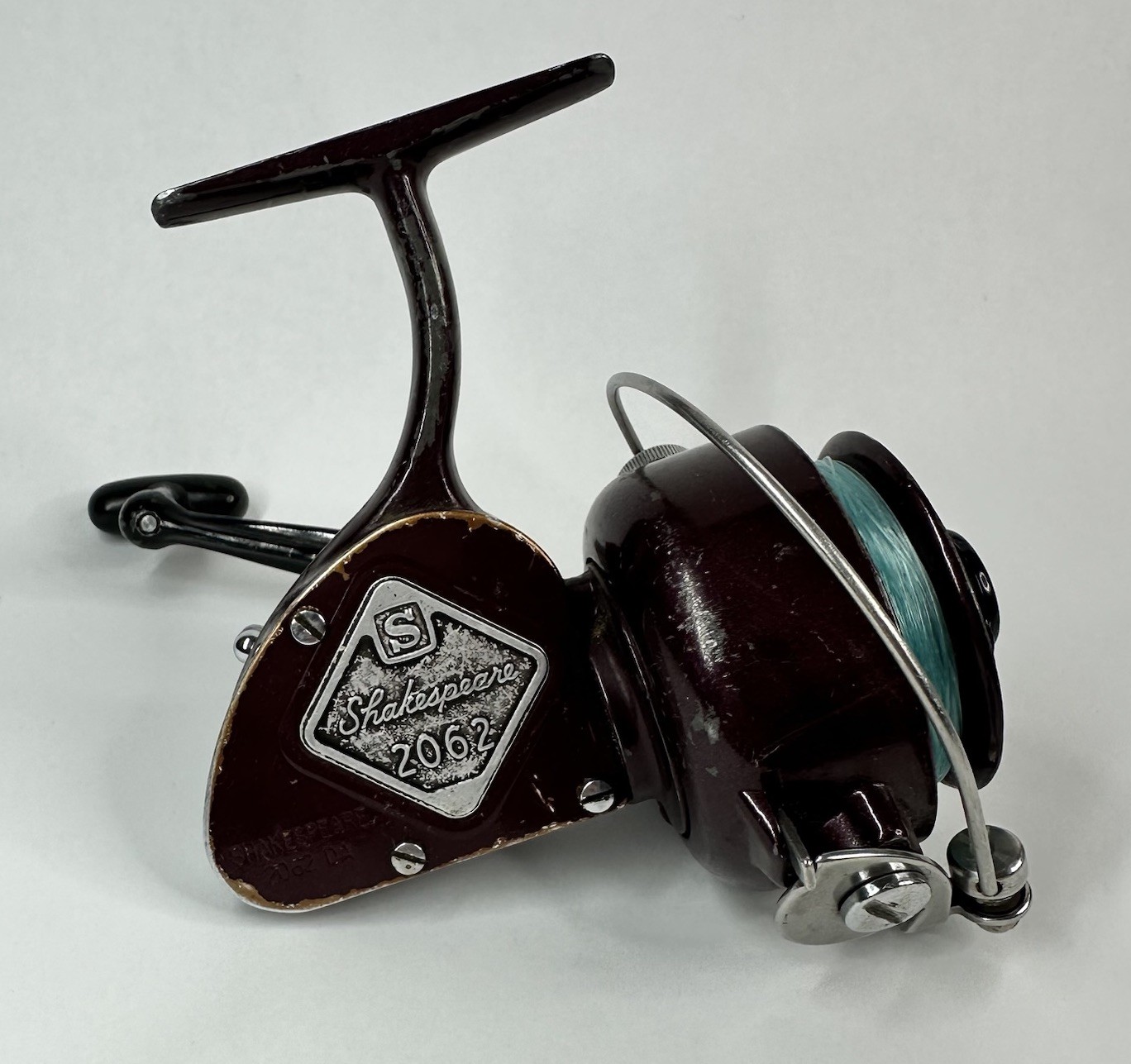 Vintage Shakespeare 2062 DA Deep Maroon Late 60s Early 70s USA Made Fishing Reel