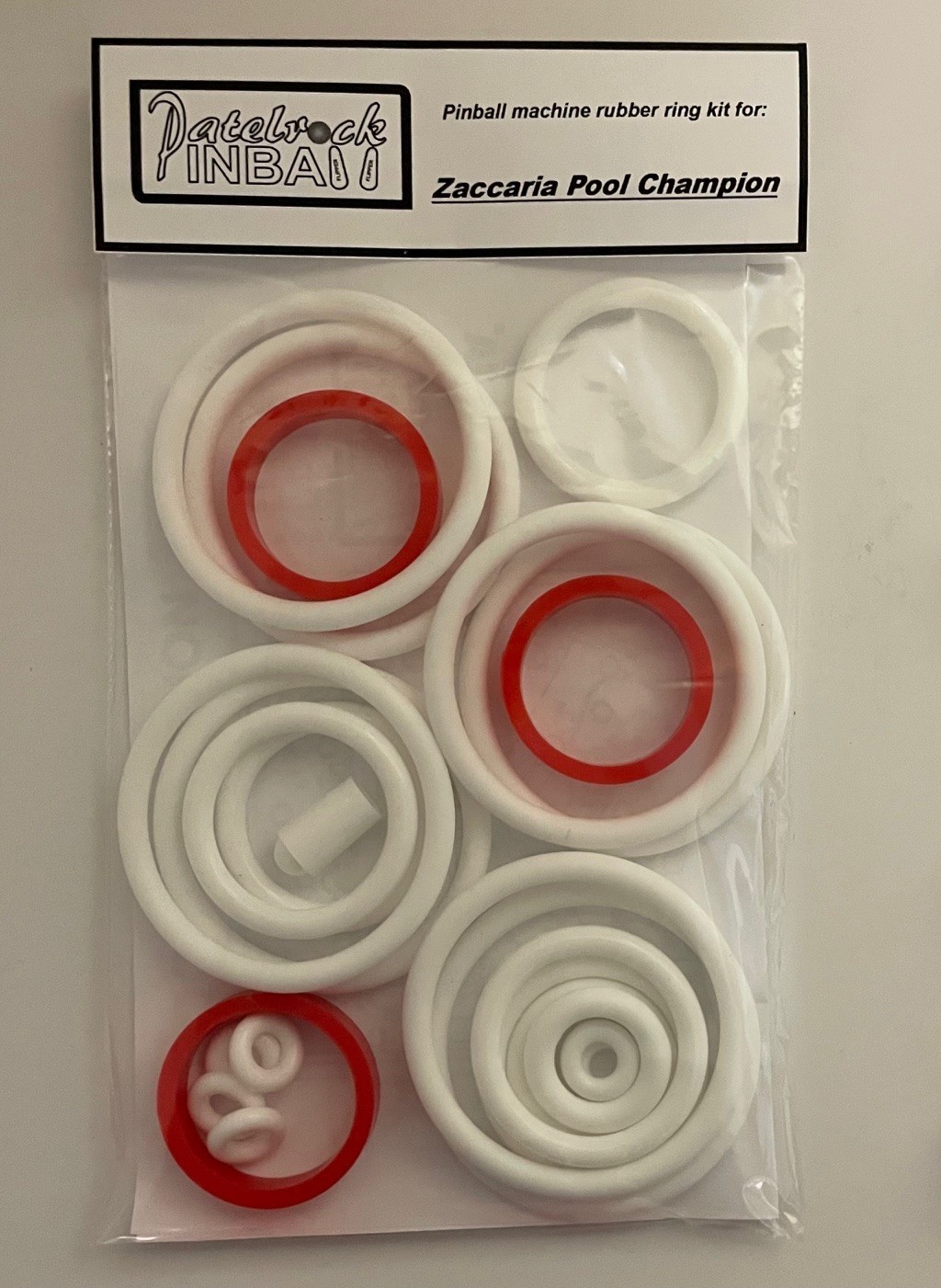 Zaccaria Pool Champion Pinball Machine Rubber Ring Kit **Customize Your Kit**