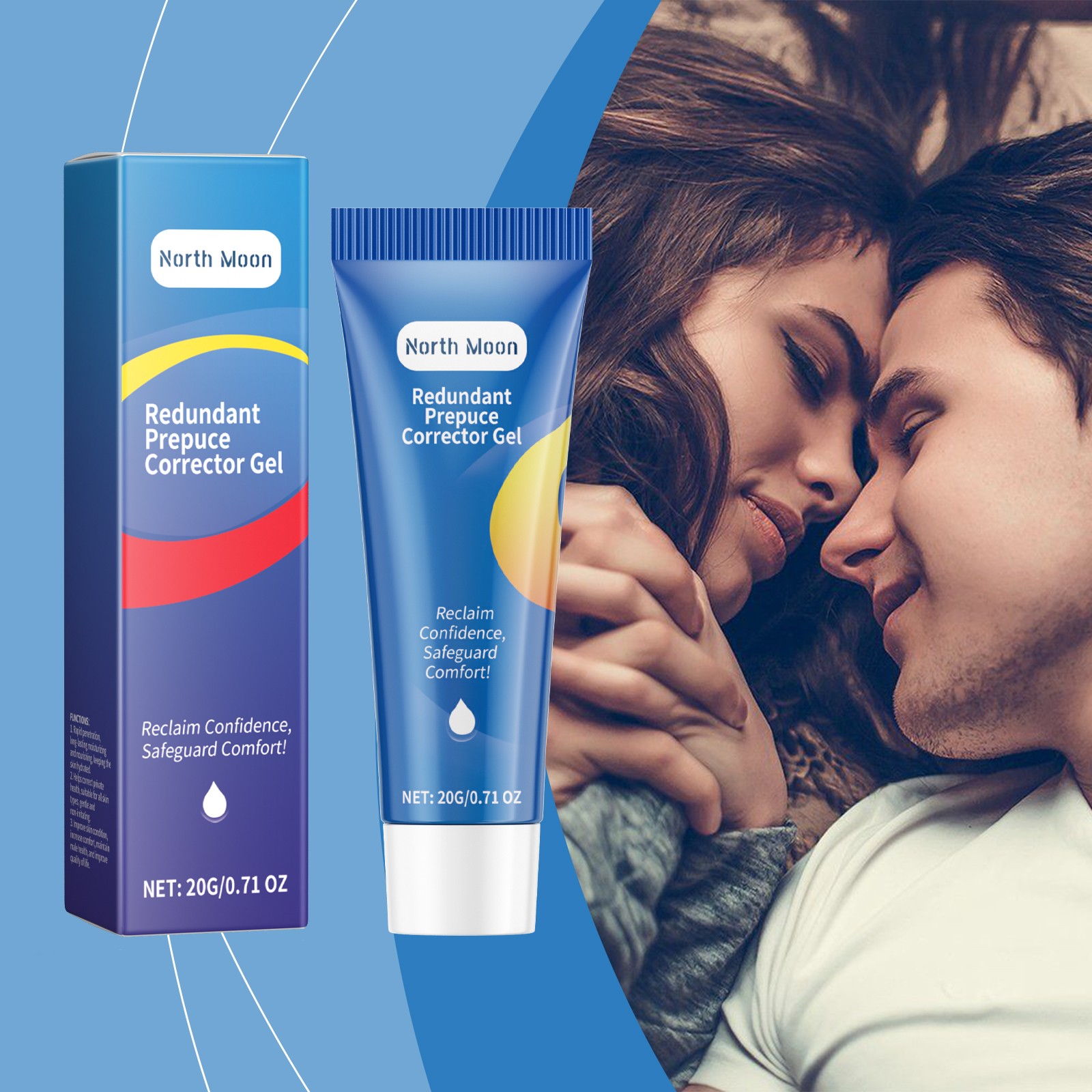 Men's Intimate Gel Soothing Moisturizing Herbal Repair Sensitive Skin Care
