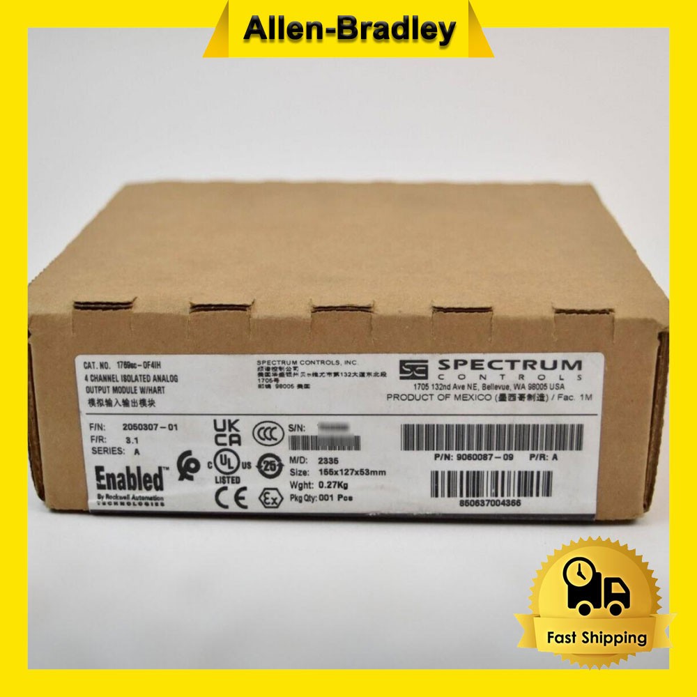 AB 1769SC-OF4IH SER A Sealed Spectrum Controls Isolated Analog Output Module New