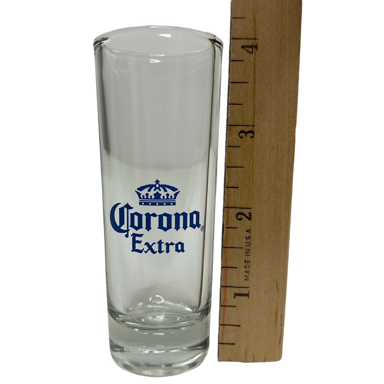 Corona Extra 2oz Shot Glass 4 Inch Tall